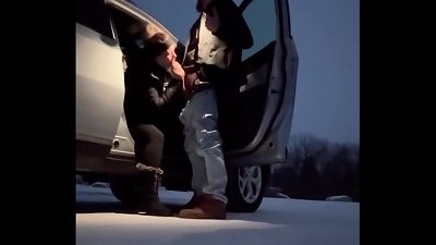 Sneaky Car Sex, ginormous boner and giant orgasm