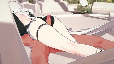 Honkai impact - Aponia Gets ravaged hard - 3 dimensional anime porn cartoon