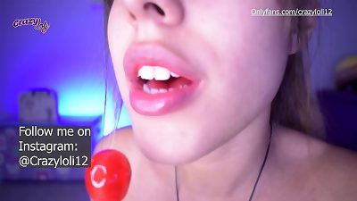 cute chick licking and sucking a hard-on